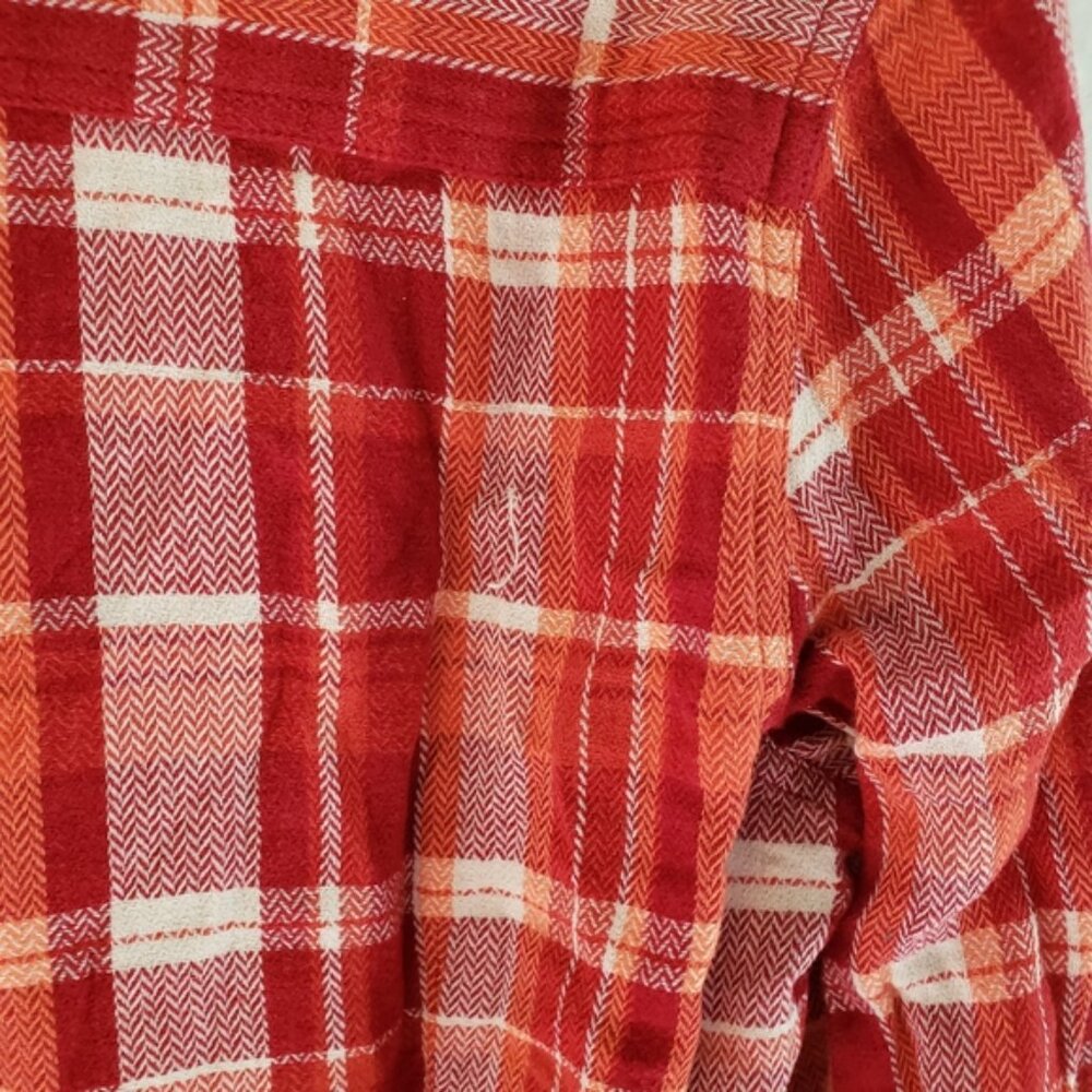 Lucky Brand Cotton Flannel Shirt Women's Size Medium (8-10) - Picture 5 of 6